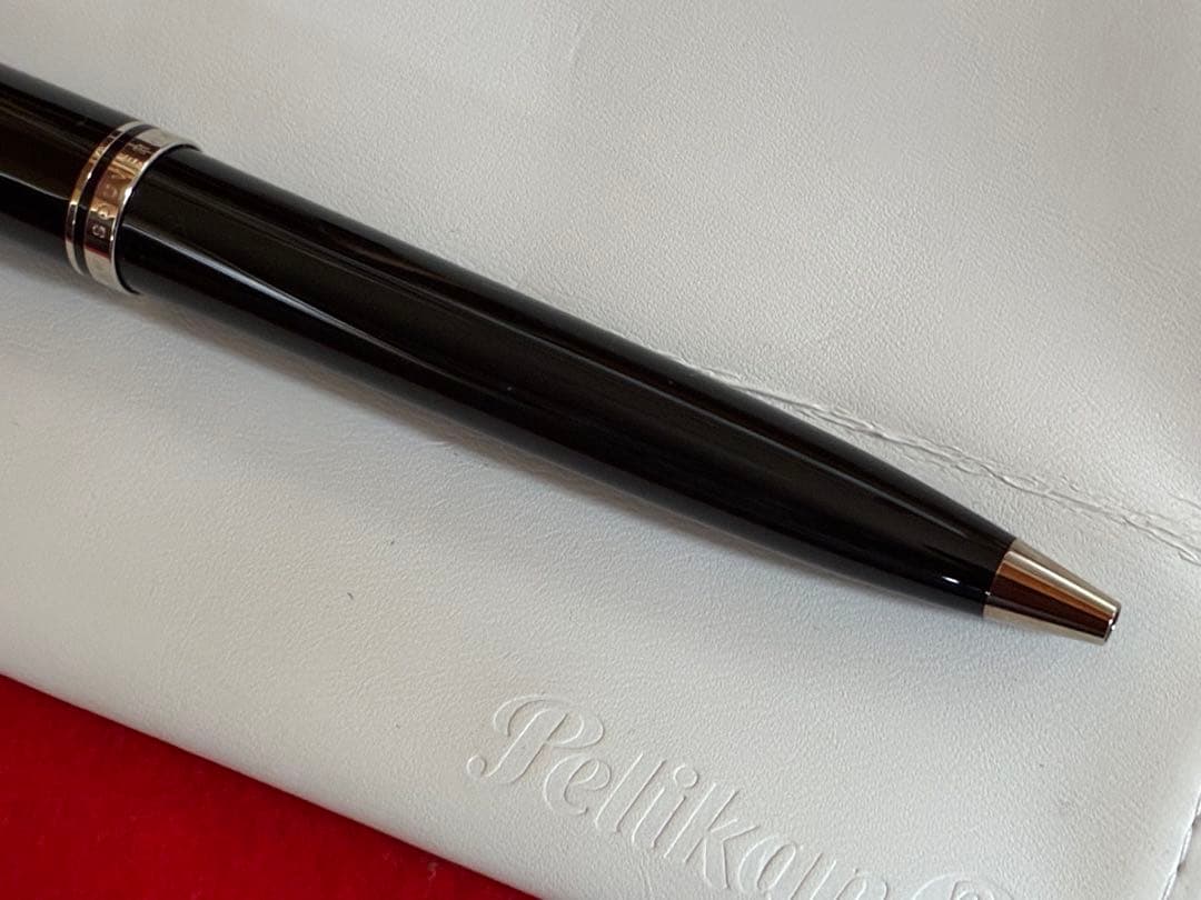 9/29迄ペリカンボールペン スーベレーンK805ブラック×シルバー 箱保証書付