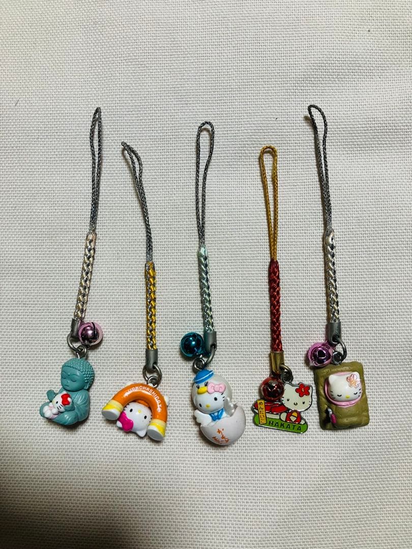 ハローキティ ご当地限定根付けストラップ 25個セット