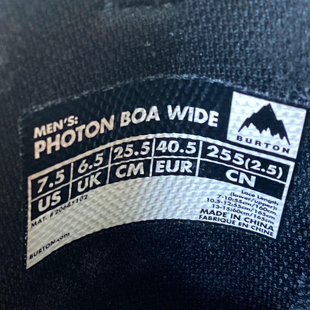 【即日発送】BURTON スノボ　PHOTON BOA WIDE 25.5cm
