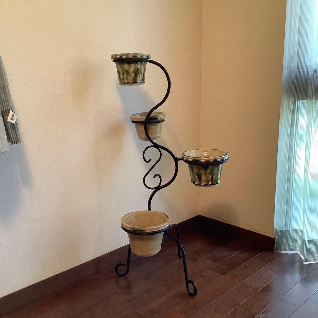 民藝　瀬戸本業窯　七代　水野半次郎作　観葉植物用プランター