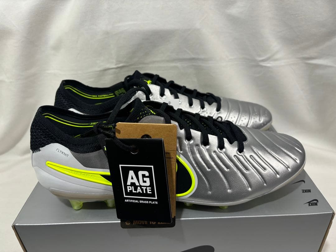 シューズ nike legend 10 elite ag-pro silver 28.5