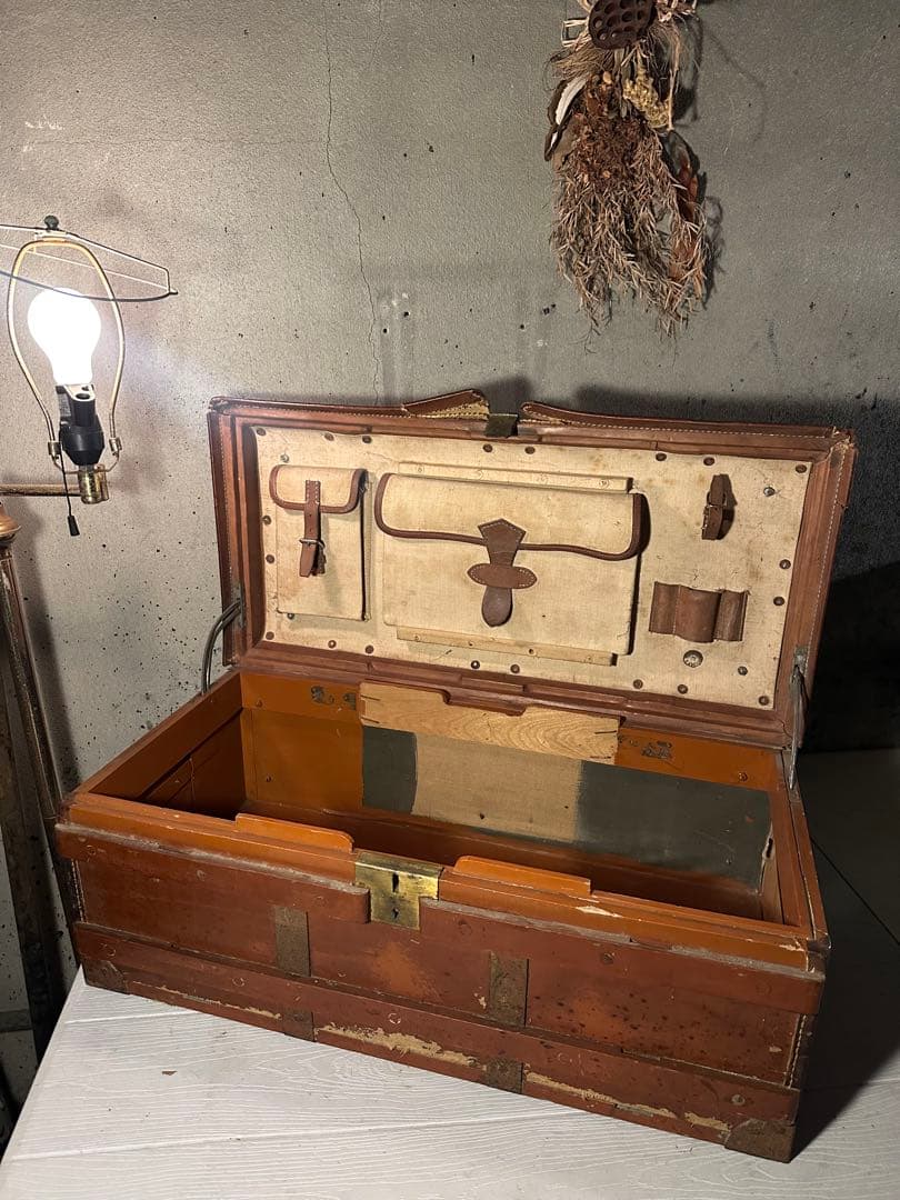 希少　大日本帝国　旧日本軍　軍隊　行李　ケース　当時物　獣督行李