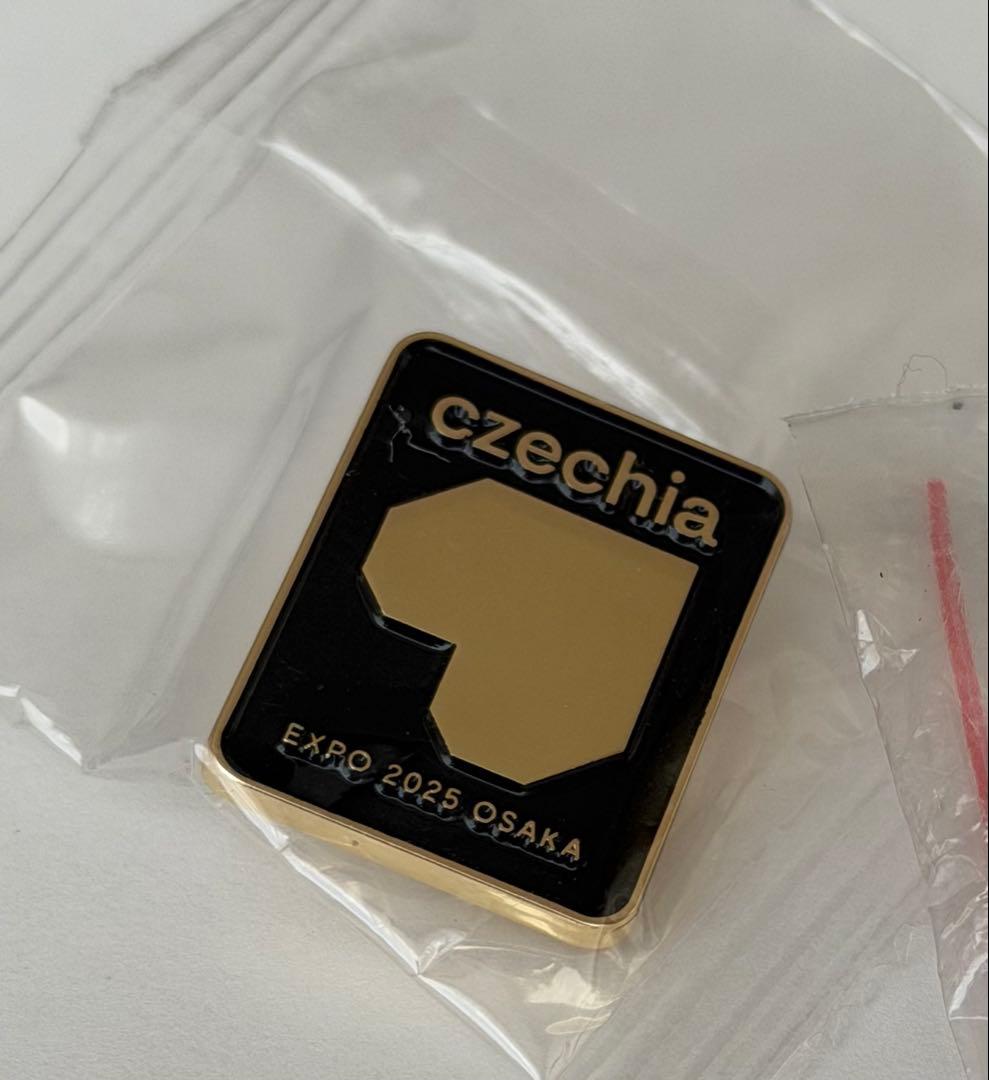 非売品　希少　チェコ館vip専用ピンバッジ　ゴールド　万博　Expo 2025