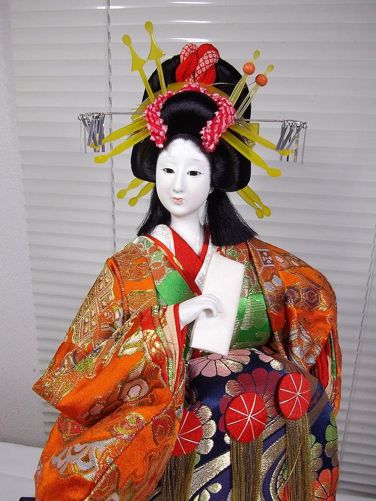 高さ55cm 日本人形 花魁人形 おいらん 玉眼入り