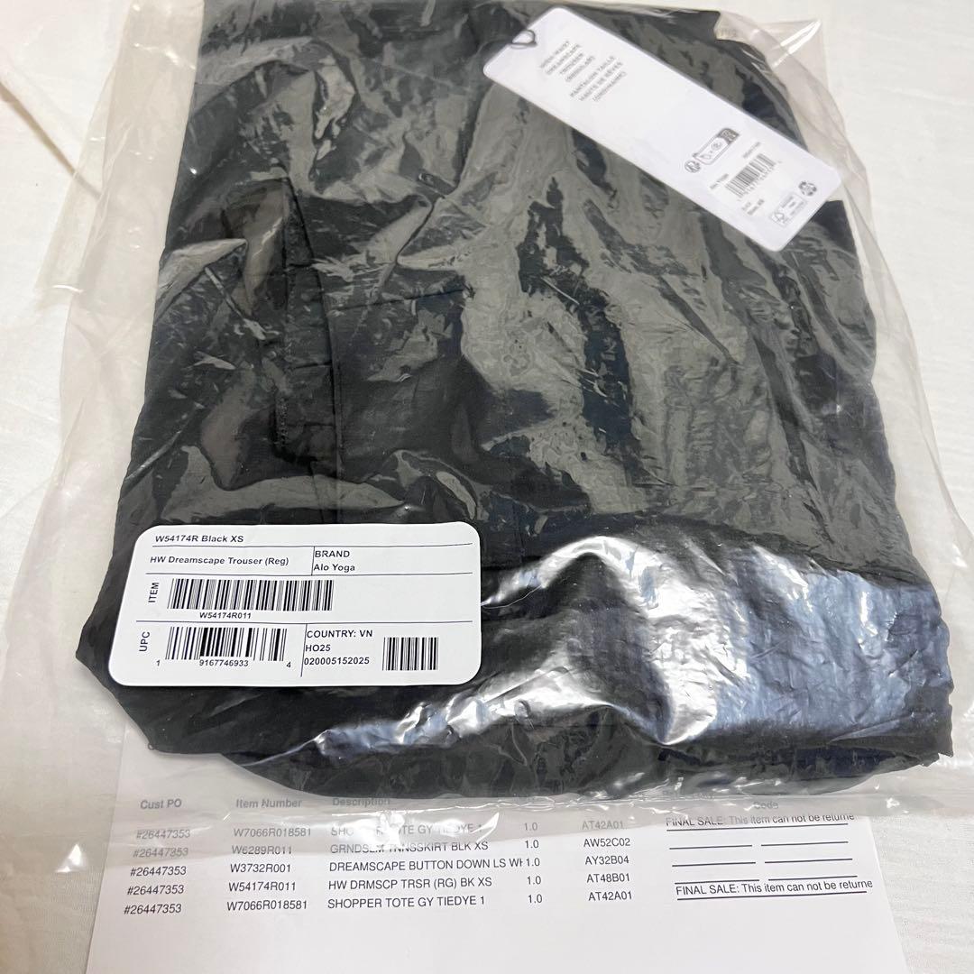 Alo ワイドパンツ　ブラック　黒　XS トラウザー