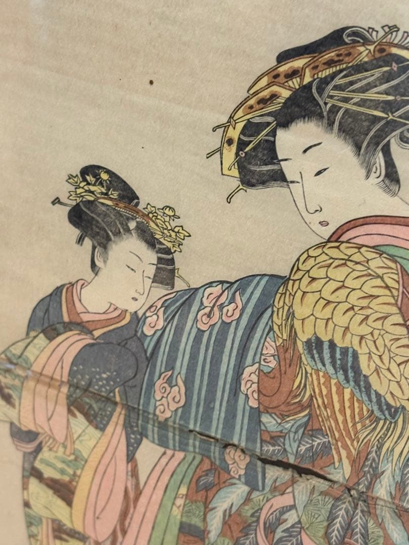 【真作】浮世絵　芸者/花魁