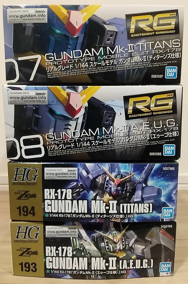 ■RG&HG 4体1セット ガンダムMk-2（エゥーゴ&ティターンズ）