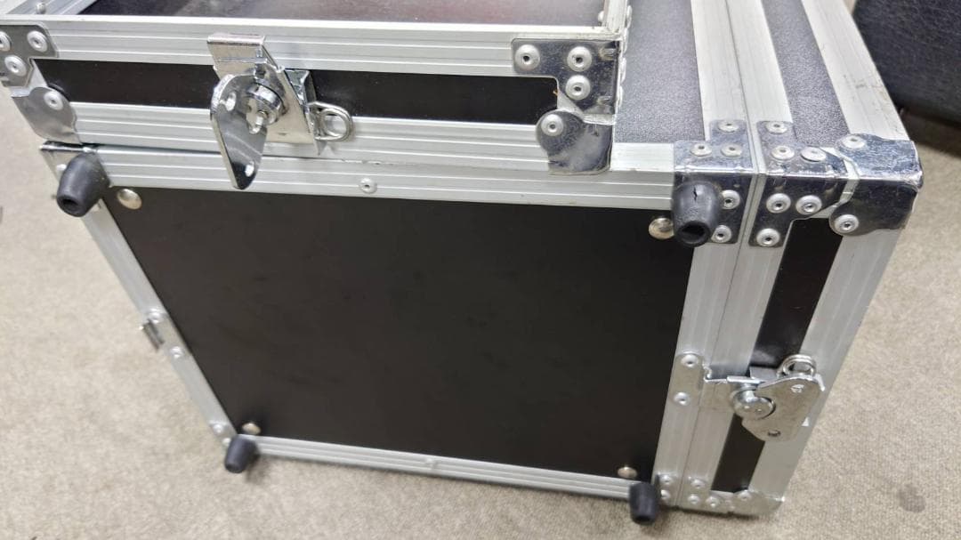 音響機器用　6Uラックケース 黒 奥行48cm