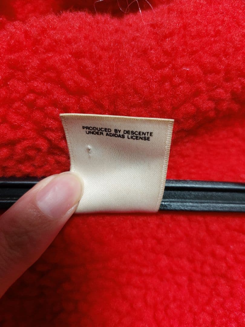 adidas フード付きベンチコート 青