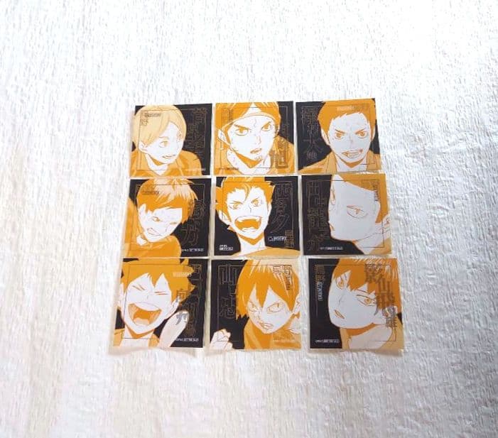 ハイキュー!! JCS特典ステッカー 烏野セット