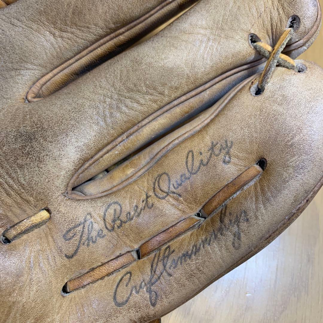 【詳細不明・現状渡し】ZETT 投手用グローブ 旧ロゴ 希少モデル 硬球付