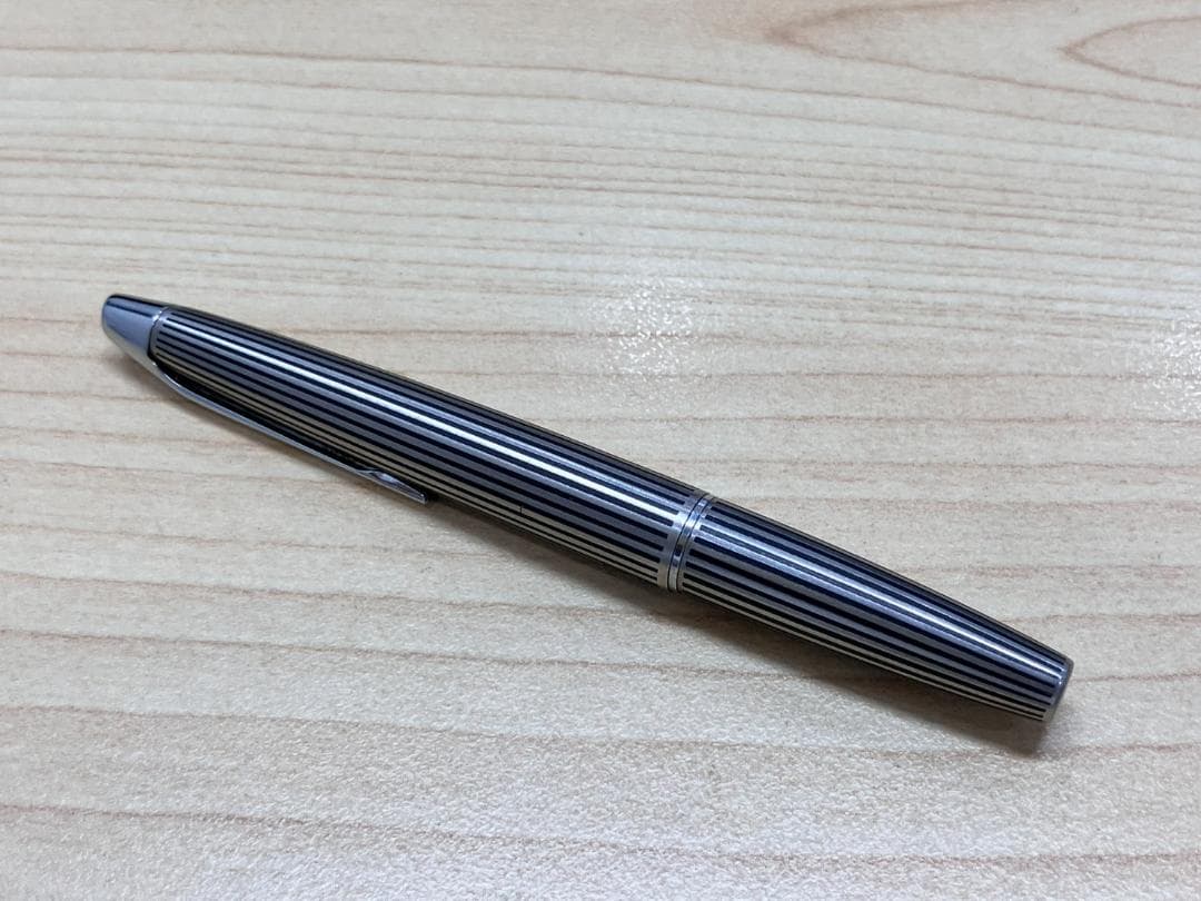 M超美品！！レア品！【PILOT】 万年筆　ミューμストライプ格子柄