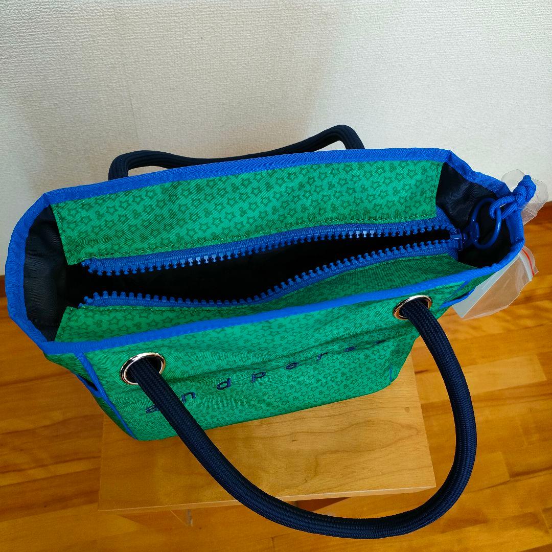 新品未使用andperse 星柄カートバッグ グリーン/ブルー2025年モデル