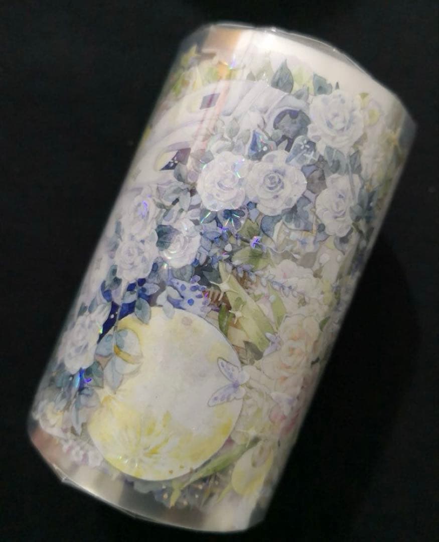 【8582】海外　マステ　3/5/巻売り　貝殻光マスキングテープ　夢神の庭