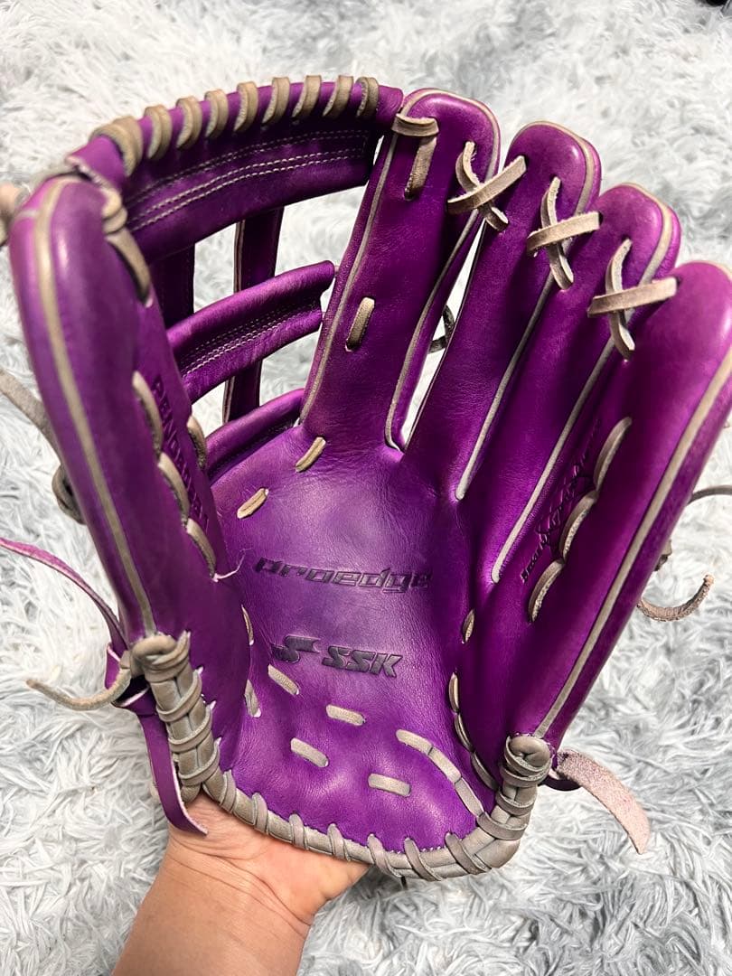 SSK 外野用 軟式グローブ 紫色