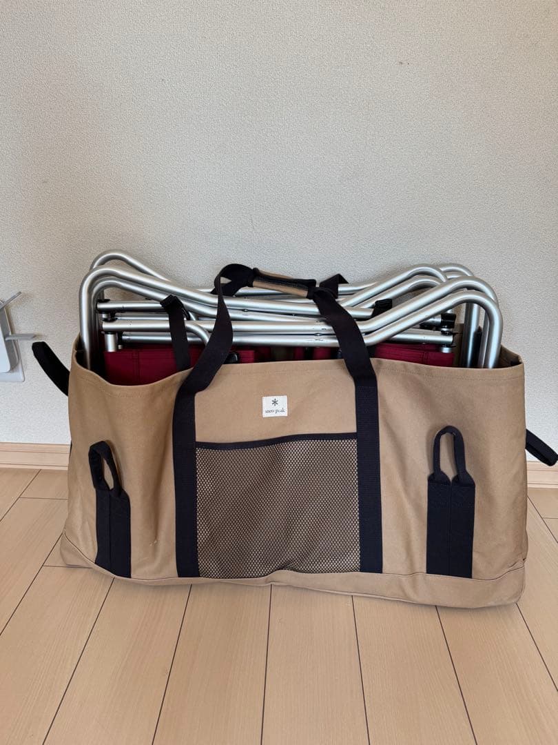  peak FDチェアワイド RD 赤5脚セット 1泊のみ使用