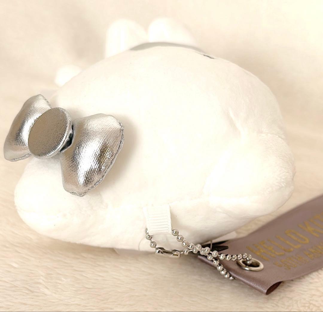 キティ50周年 マスコットチャーム アベイル シルバー ぬいぐるみ キーホルダー