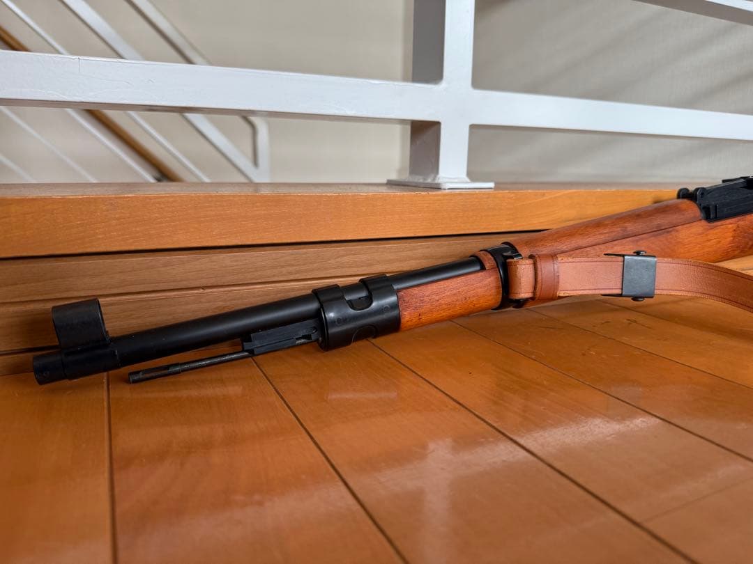 タナカ kar98k mod.98 リアルウッド 革製スリング付き エアガン