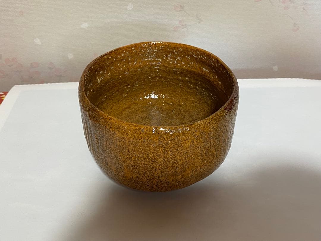 ⭐大樋焼 九代 大樋長左衛門作 飴釉 抹茶碗 茶道具 アンティーク 骨董品