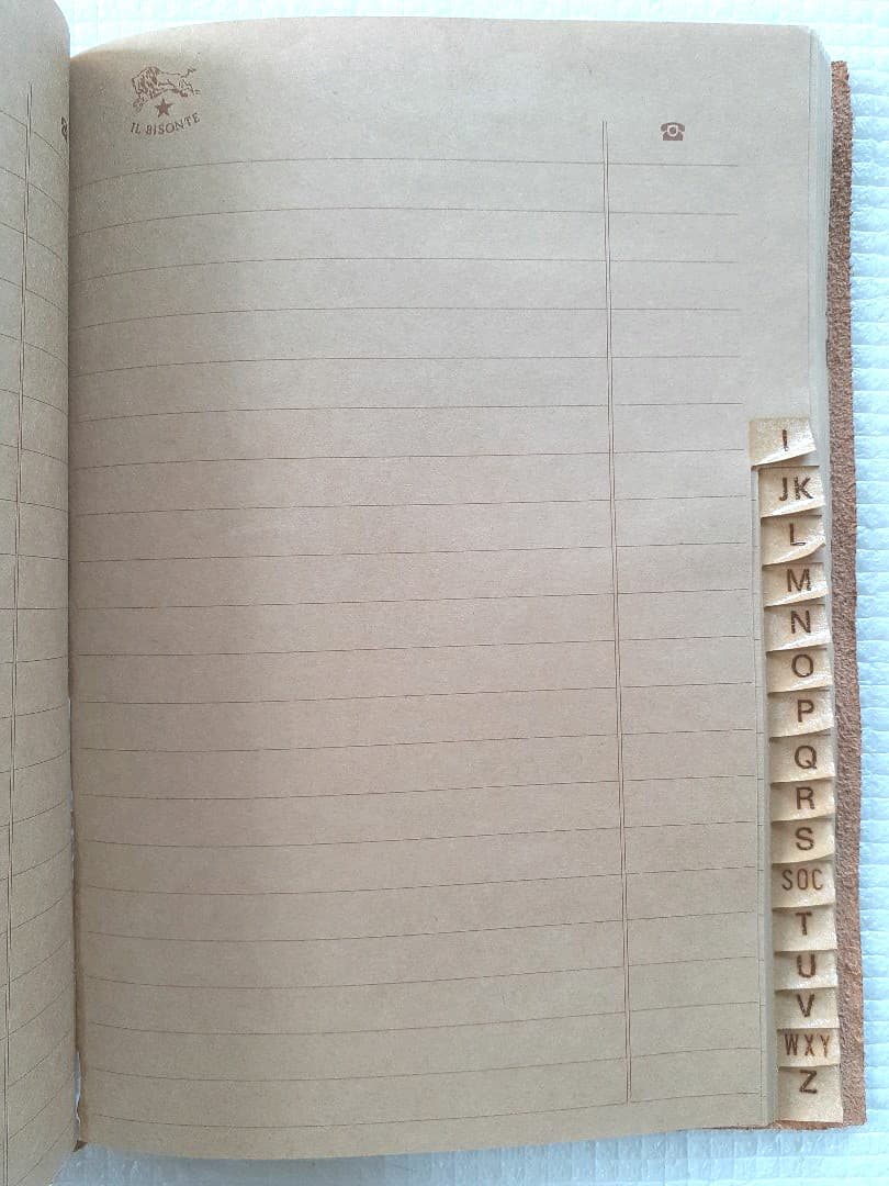 イルビゾンテ/IL BISONTEアドレス帳