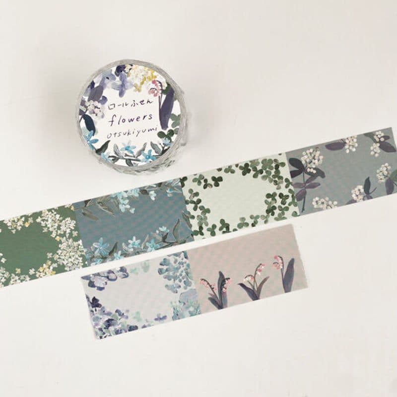 大槻優美★ロール付箋　flowers