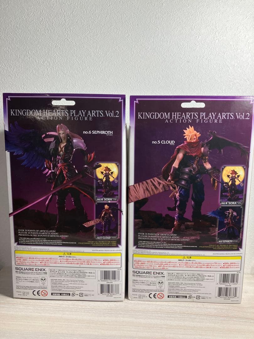 キングダムハーツ クラウド セフィロス フィギュア プレイアーツvol.2