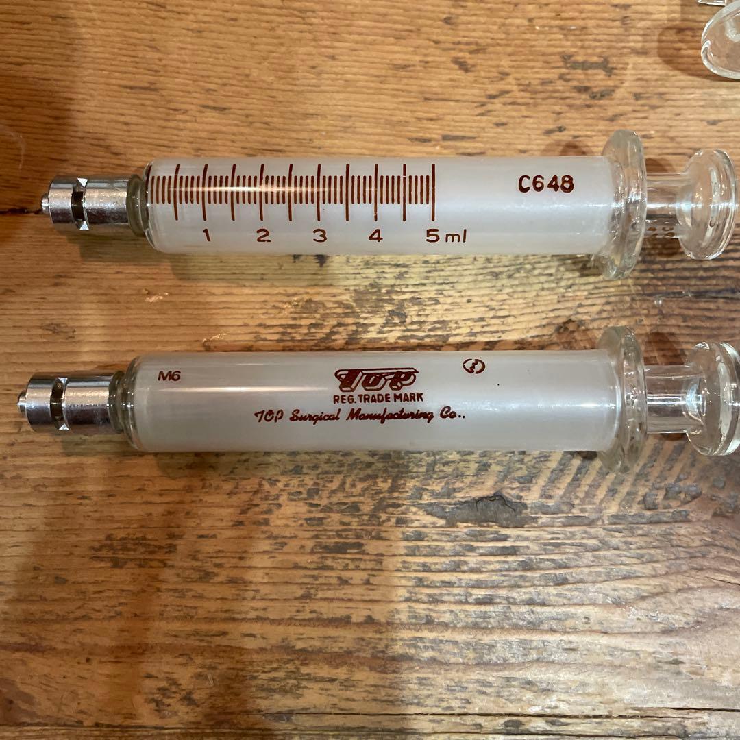 トップ硝子注射筒 10cc10本 5cc2本ルアーロックインターチェンジャブル