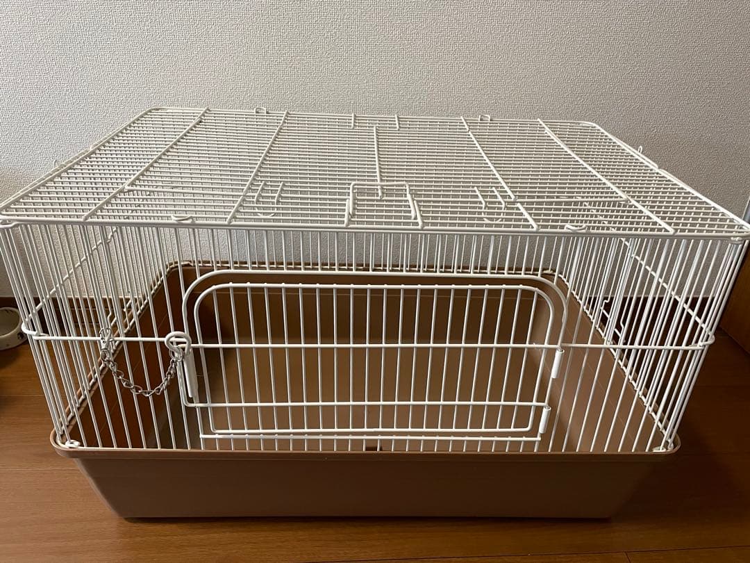 【わたあめ】中型ホワイト小動物用ケージ