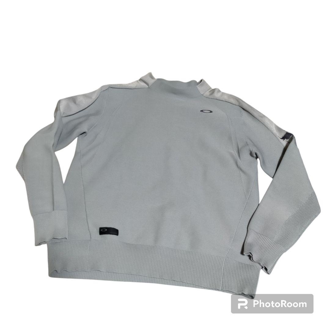 オークリー OAKLEY ニット トレーナー モックネック スカル 刺繍 ゴルフ