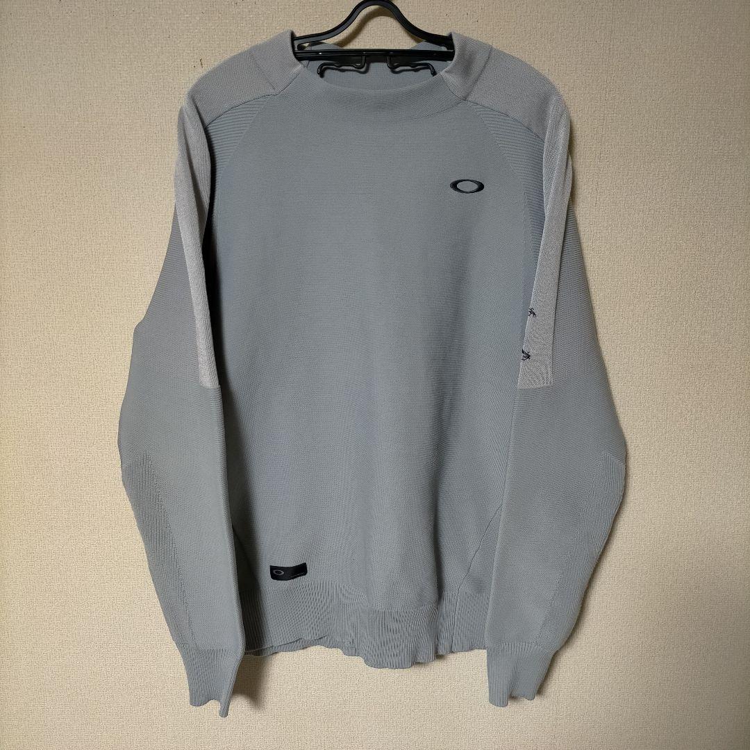 オークリー OAKLEY ニット トレーナー モックネック スカル 刺繍 ゴルフ