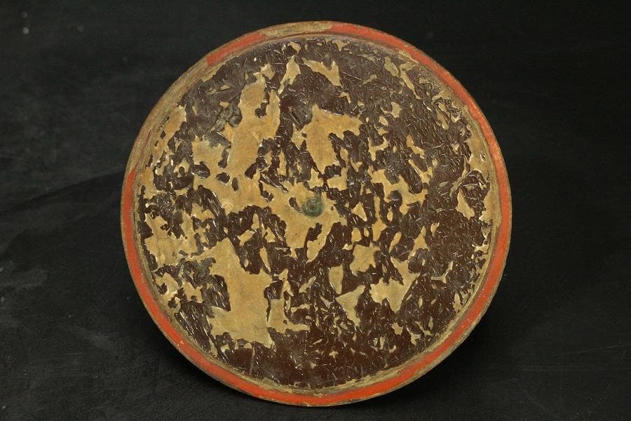 中国美術 粉彩色絵 宮廷人物紋 遊台 漆蓋碗 居仁堂製 希少(LC257)