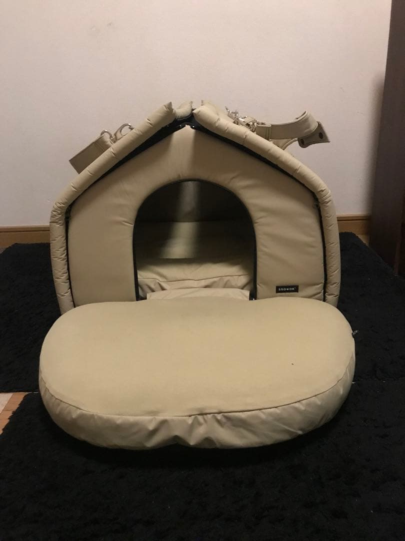 SSOOOKハウスV.3 Mサイズ フロント拡張マットレス付 オリーブグリーン