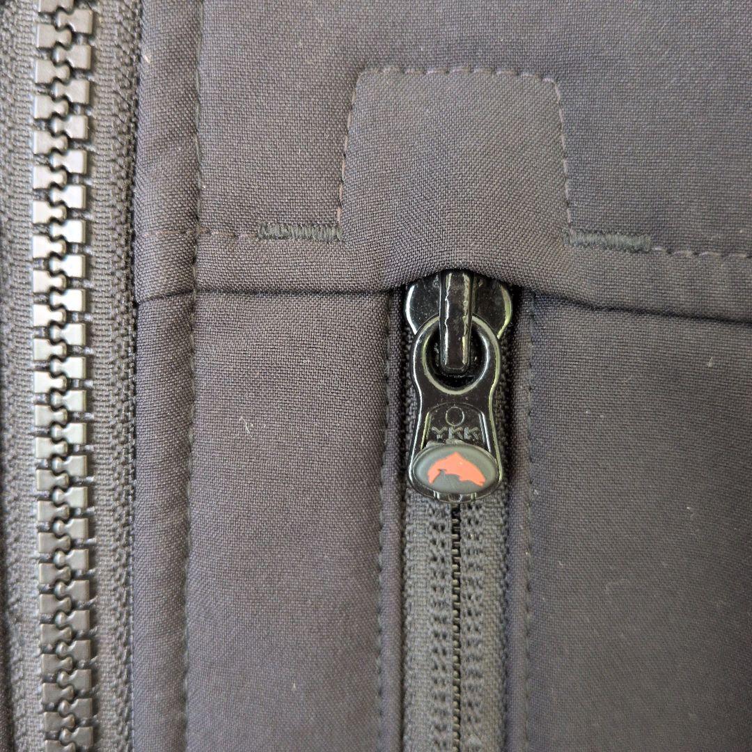 【美品】A9 SIMMS フリース フィッシングジャケット シムス ブラック黒