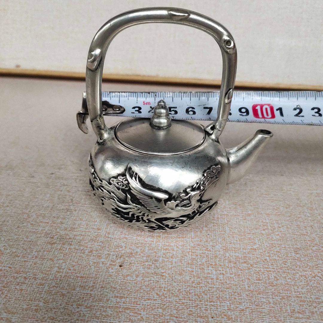銅器 龍鳳提梁 徳利 急須 茶道具 工芸品 美術品 置物