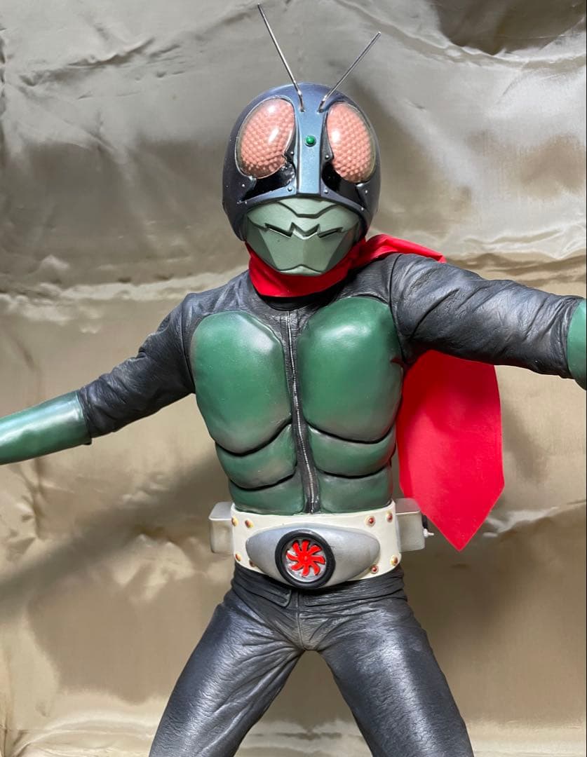 仮面ライダー旧1号リペイント完成品(検索 ビリケン メディコム 1/1マスク)