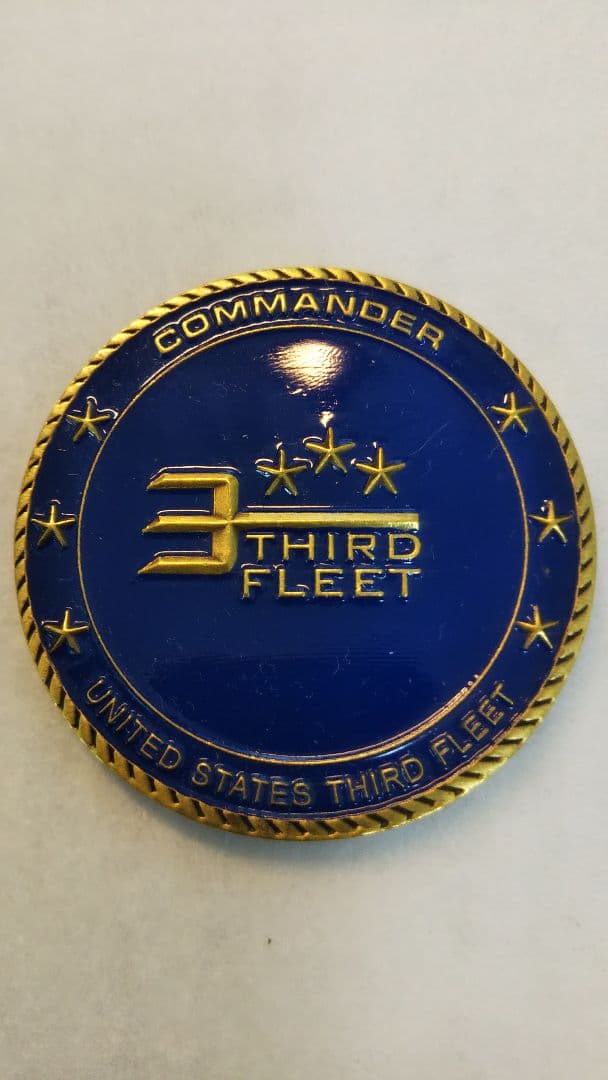 米海軍　第3艦隊司令官（中将）チャレンジ