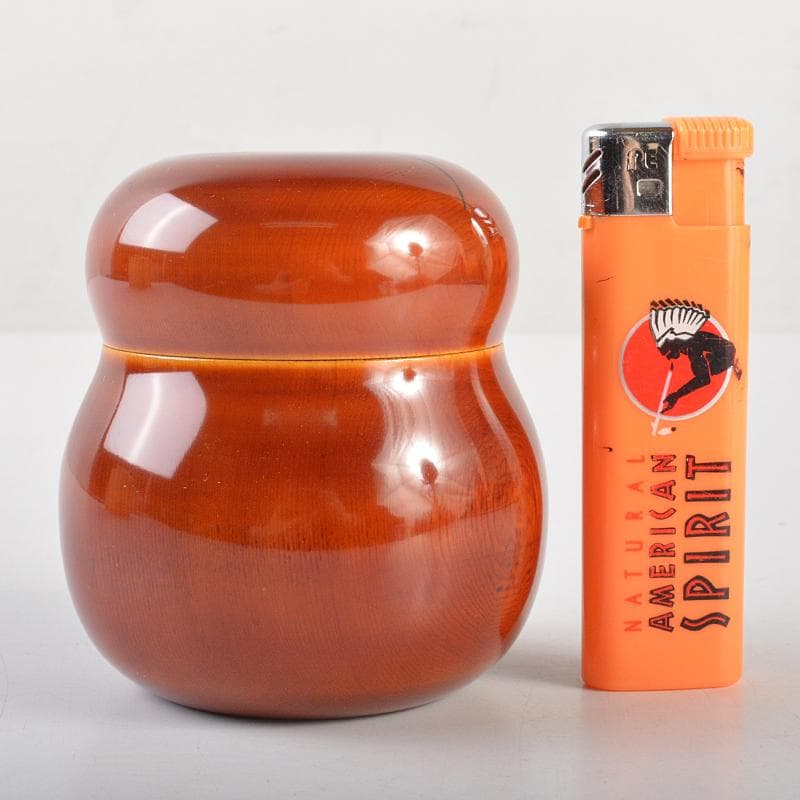 茶道具　瓢形　茶器　久田宗也(尋牛斎)書付　共箱　D　R7247