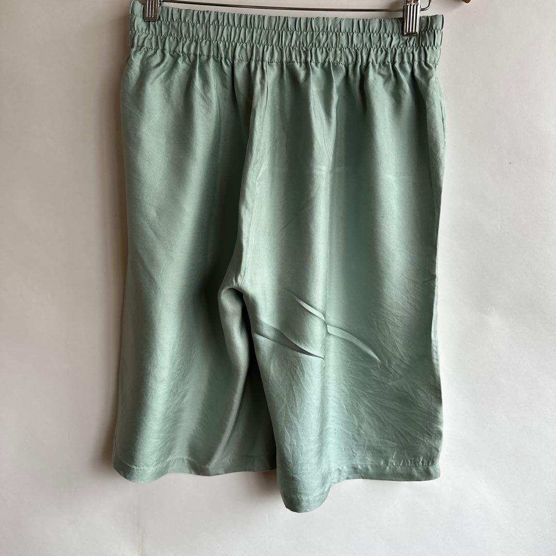 Opera sport +veneda ミントグリーン ハーフパンツ シルク