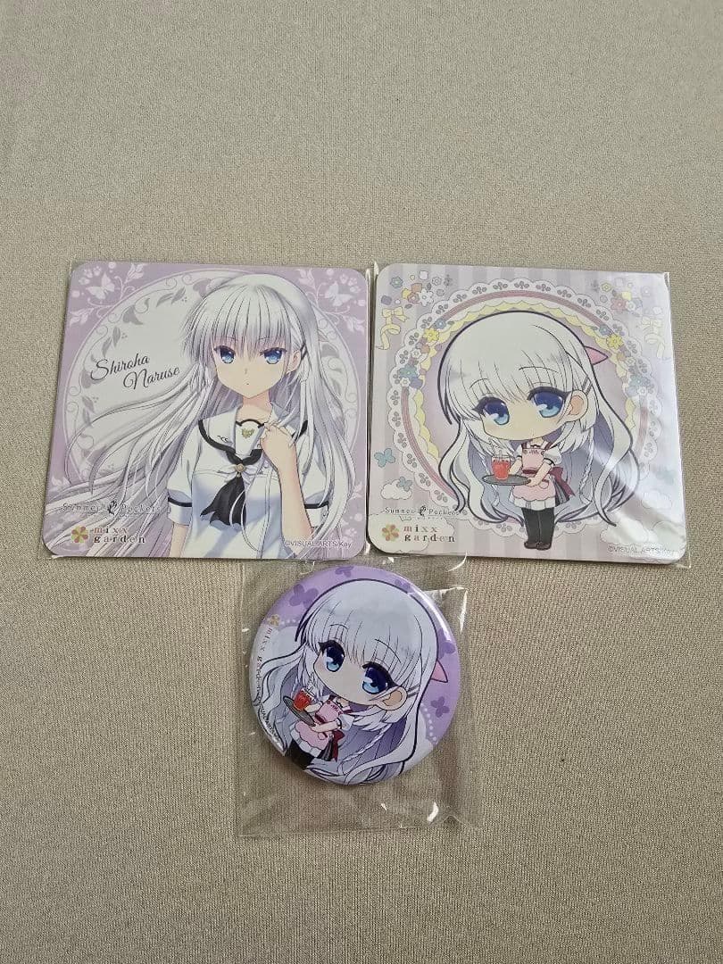 鳴瀬しろは　mixx garden　缶バッジ　コースター