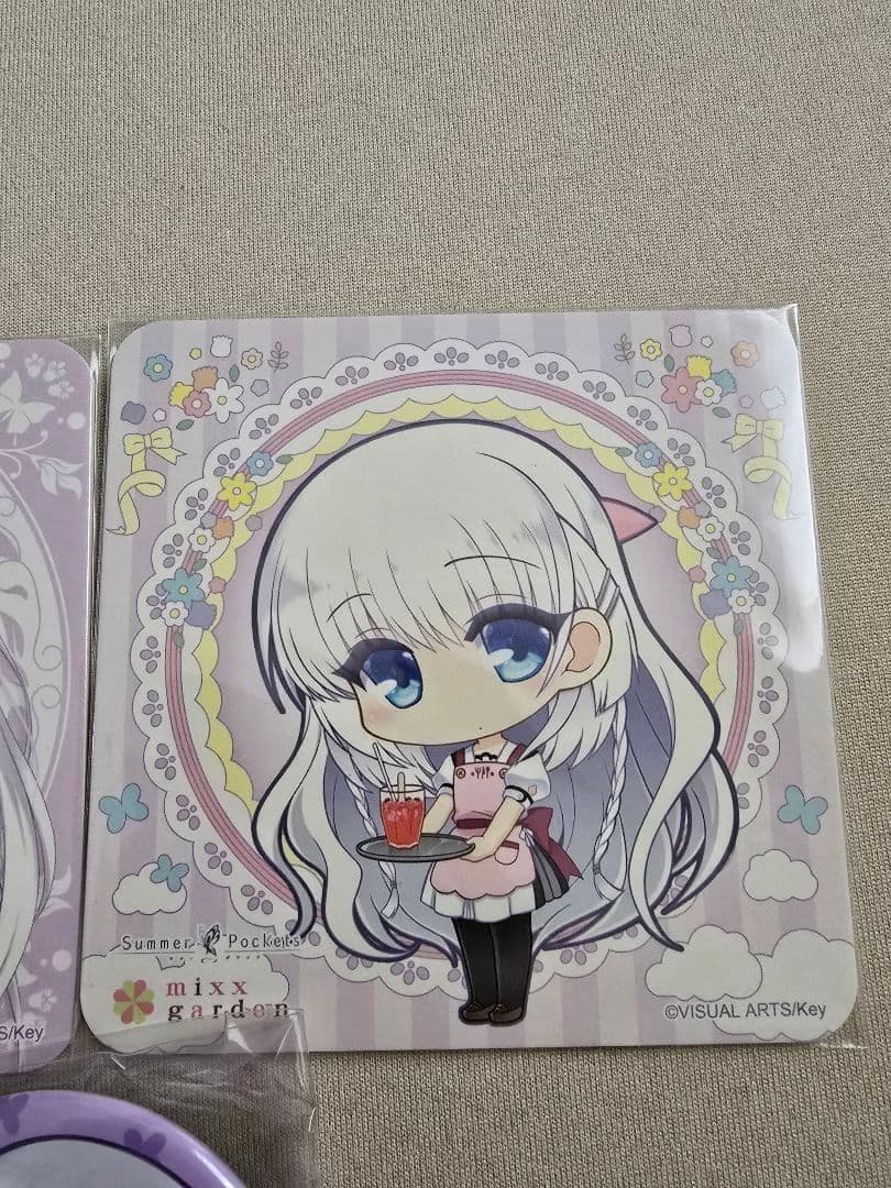 鳴瀬しろは　mixx garden　缶バッジ　コースター