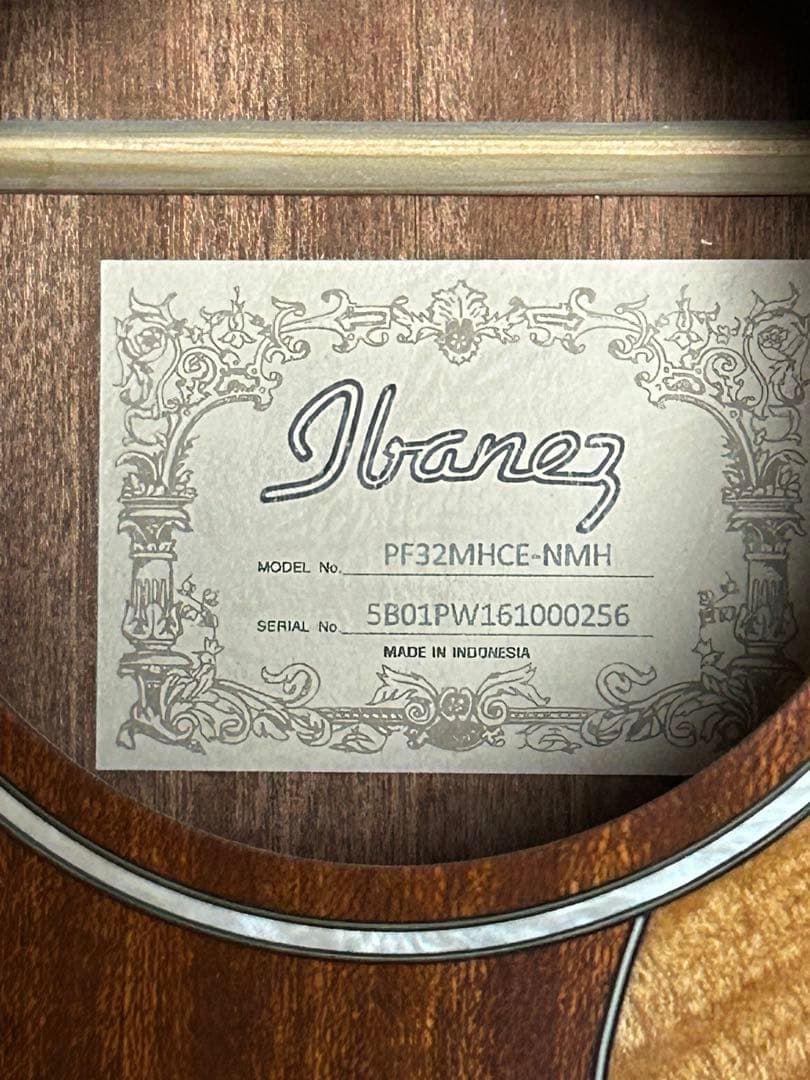 アイバニーズ・エレクトリックアコースティックギター(マホガニーボディー)