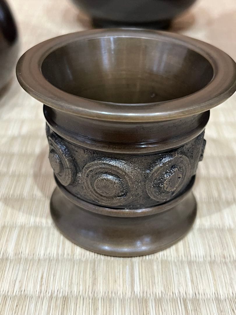唐銅皆具　渦　金森紹栄