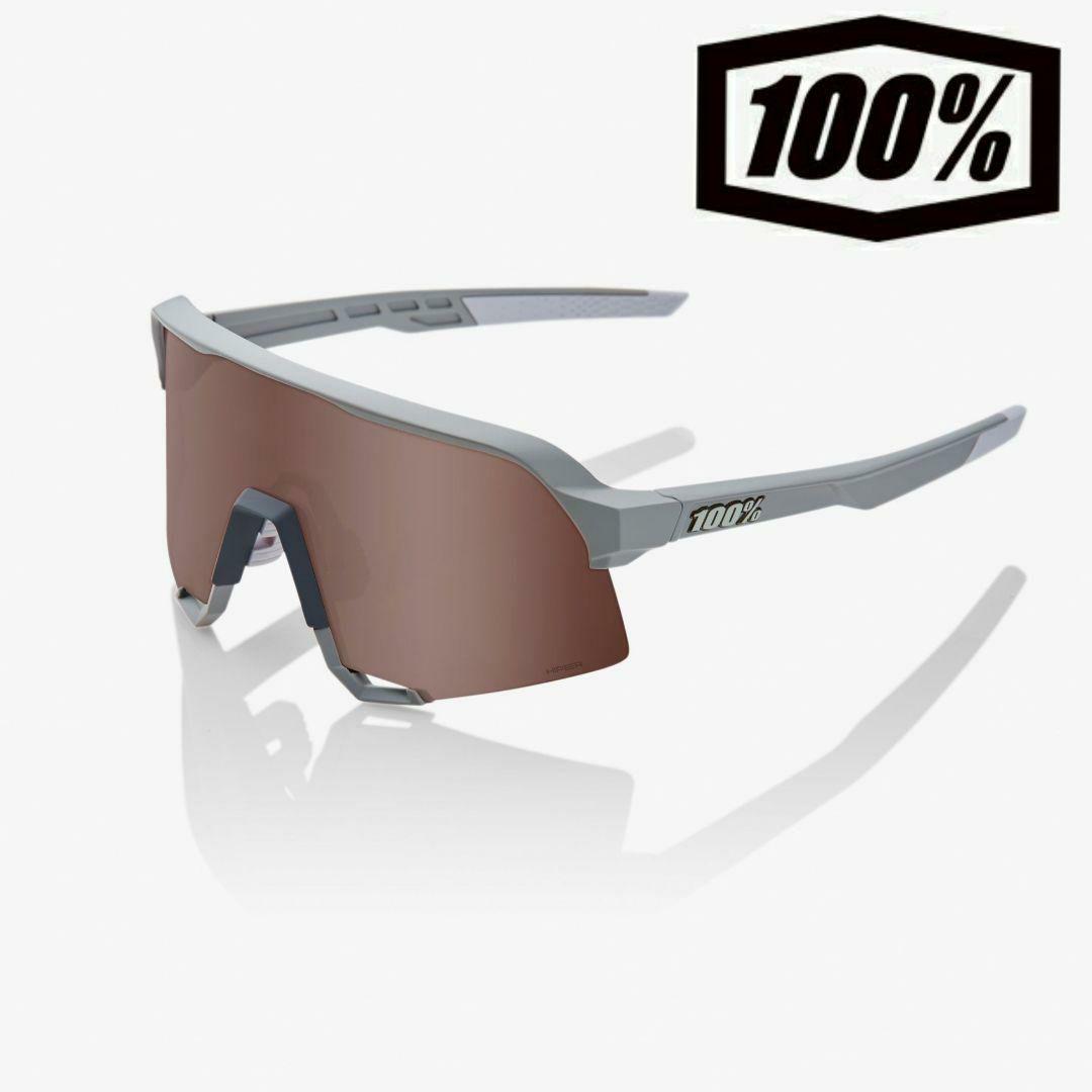 100% S3 Stone Grey クリムゾン ワンハンドレッド サングラス