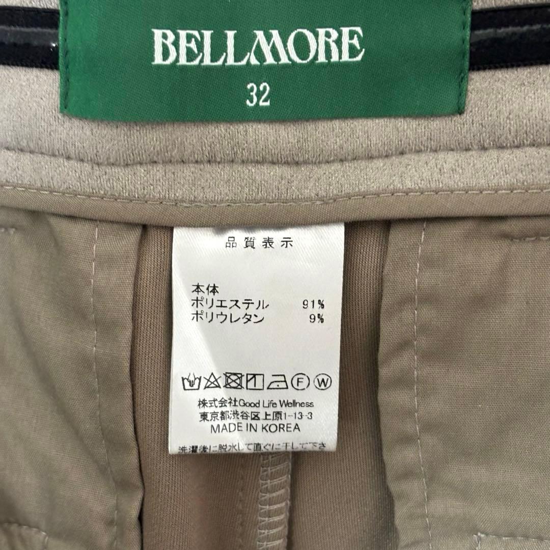 BELLMORE ベルモア　ゴルフ　ストレッチパンツ　スエード　グレー　L