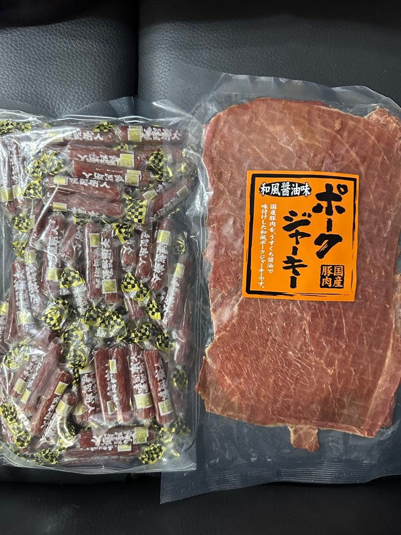 ポークジャーキー 200ｇ国産 和風醤油味カルパス400ｇ各3個計6個