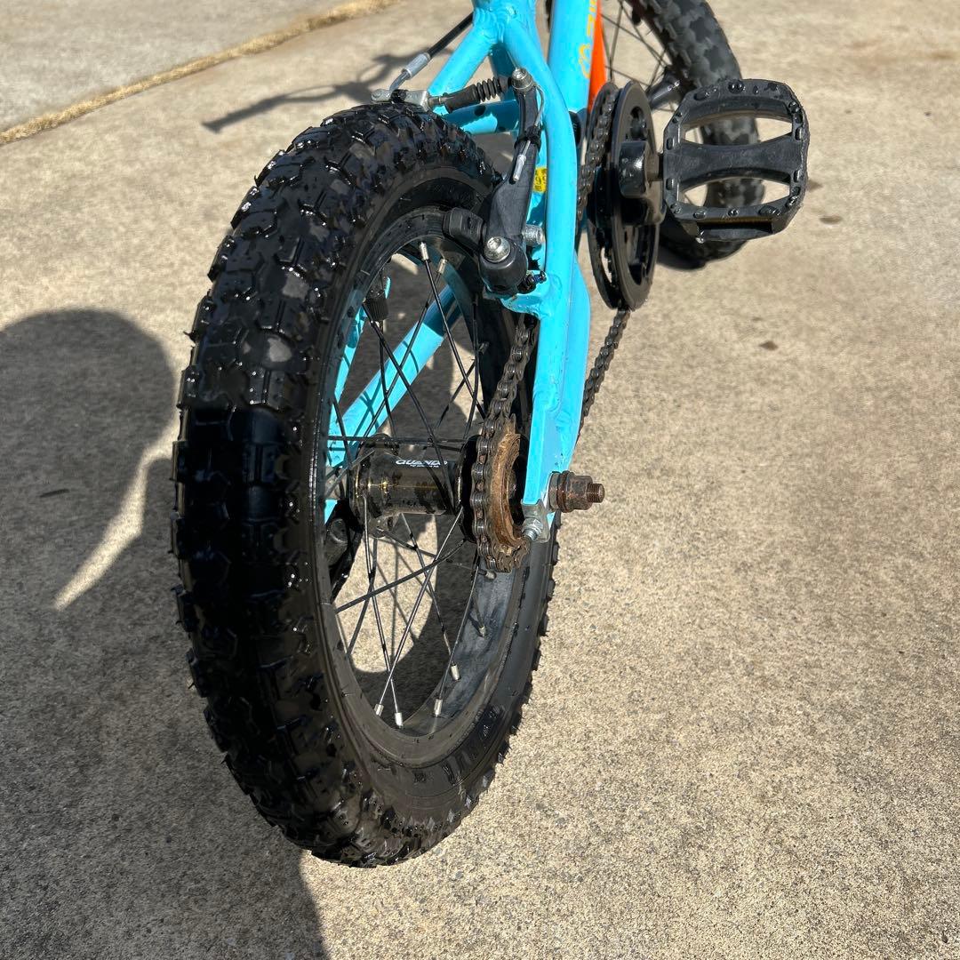 手渡し希望　千葉　ヨツバサイクル　14インチ　ラムネブルー