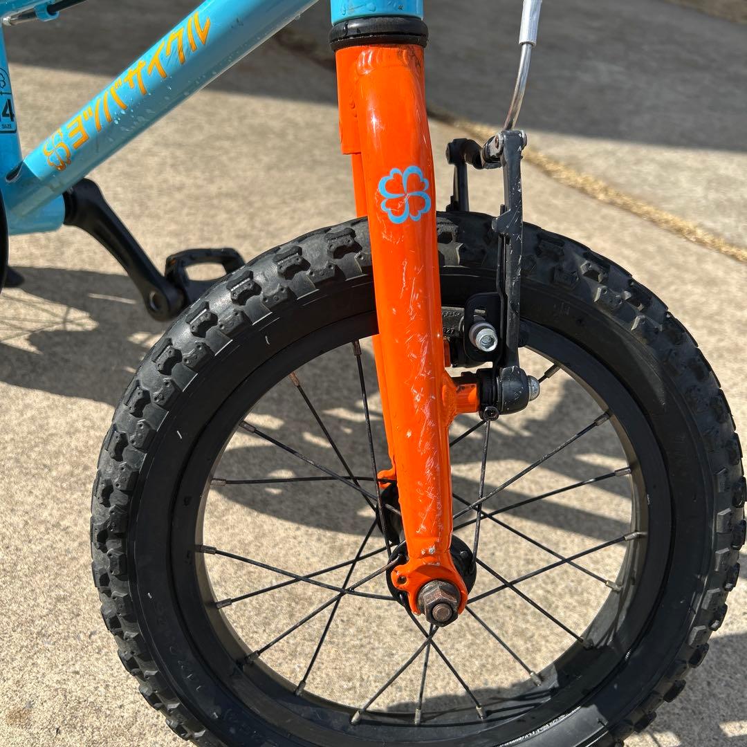 手渡し希望　千葉　ヨツバサイクル　14インチ　ラムネブルー