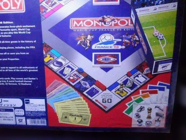 新品未開封のモノポリー ワールドカップフランス98エディション