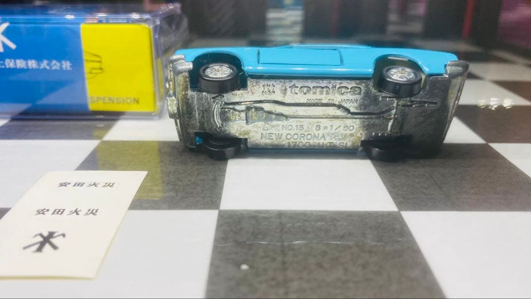 【超レア】トミカ 安田火災 ニューコロナ ハードトップ SL 日本製 貼紙未使用