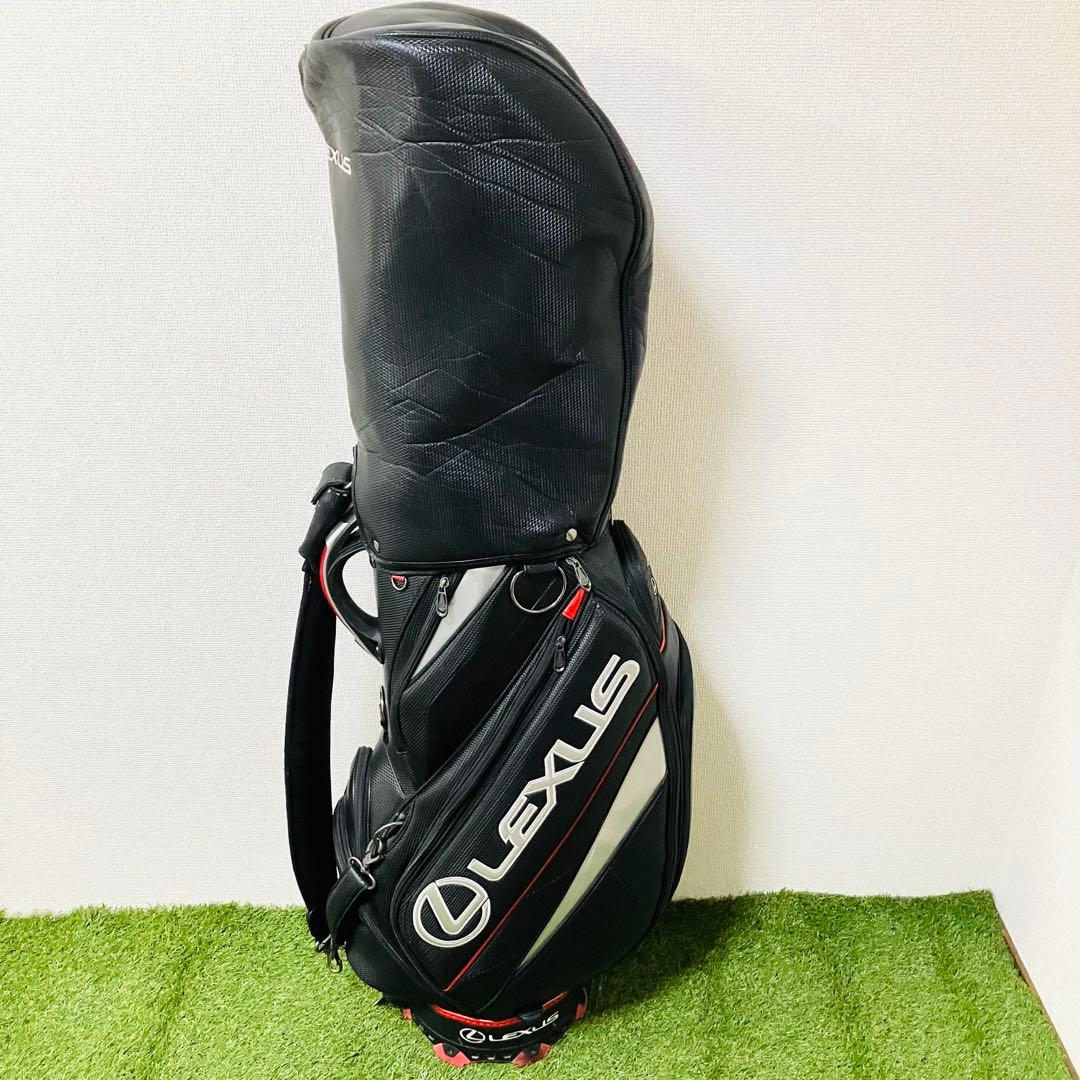 LEXUS レクサス キャディバッグ カート式 メンズ 人気 ブラック レッド